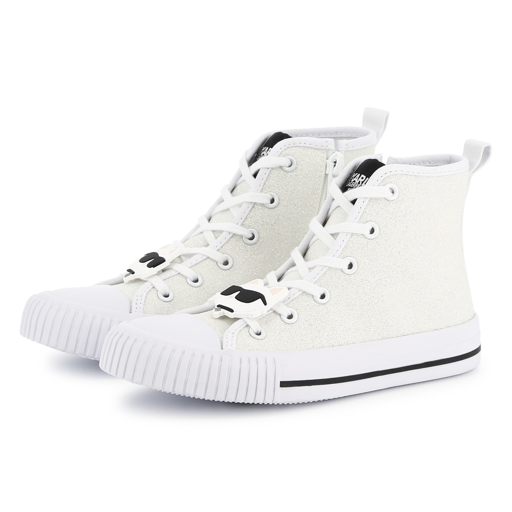 Lace-up high-top trainers KARL LAGERFELD KIDS for GIRL