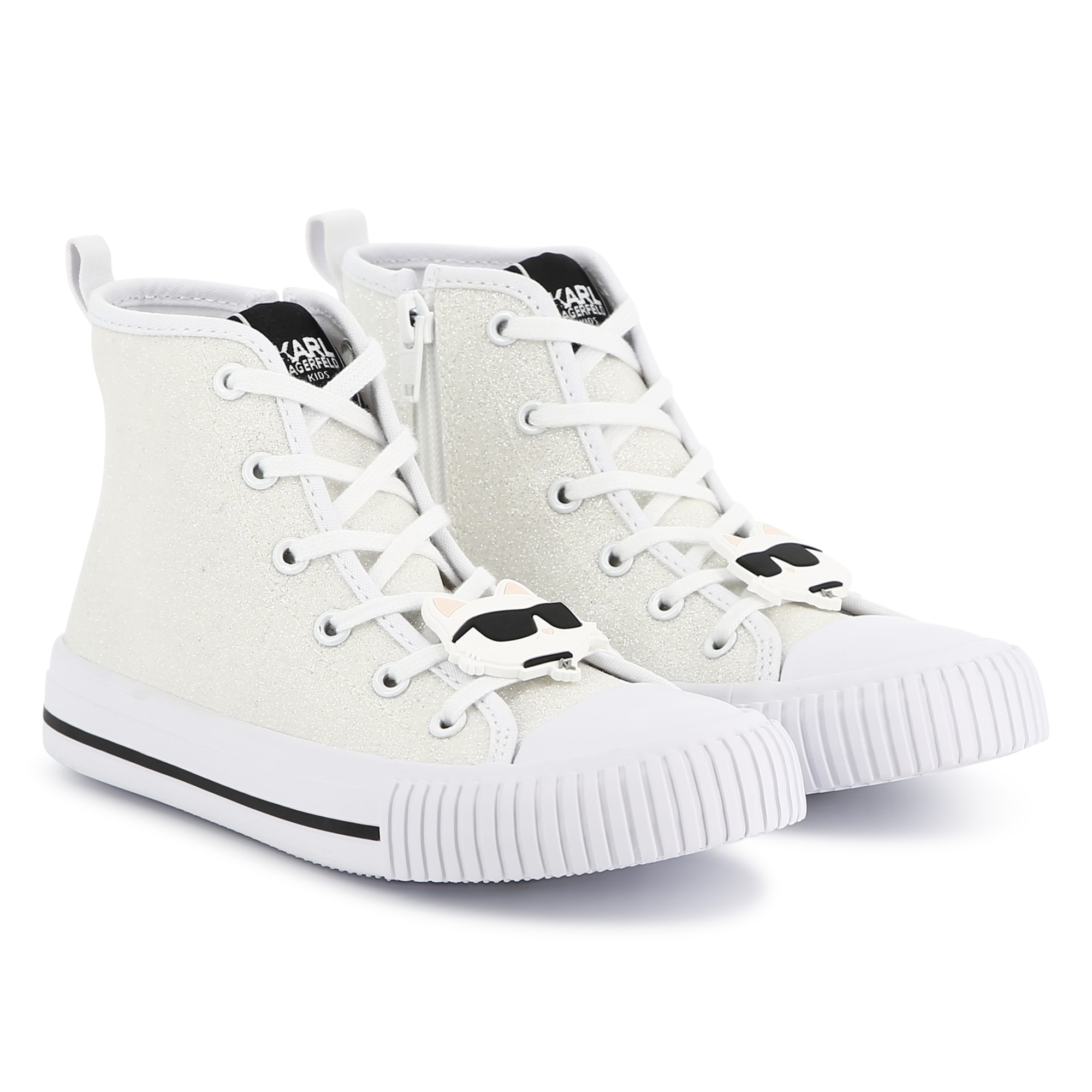 Lace-up high-top trainers KARL LAGERFELD KIDS for GIRL