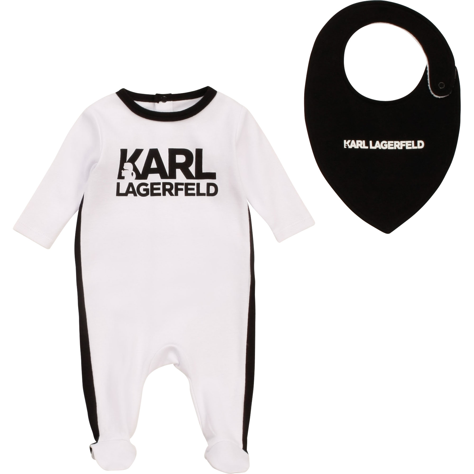Cotton pajama and bib set KARL LAGERFELD KIDS for BOY