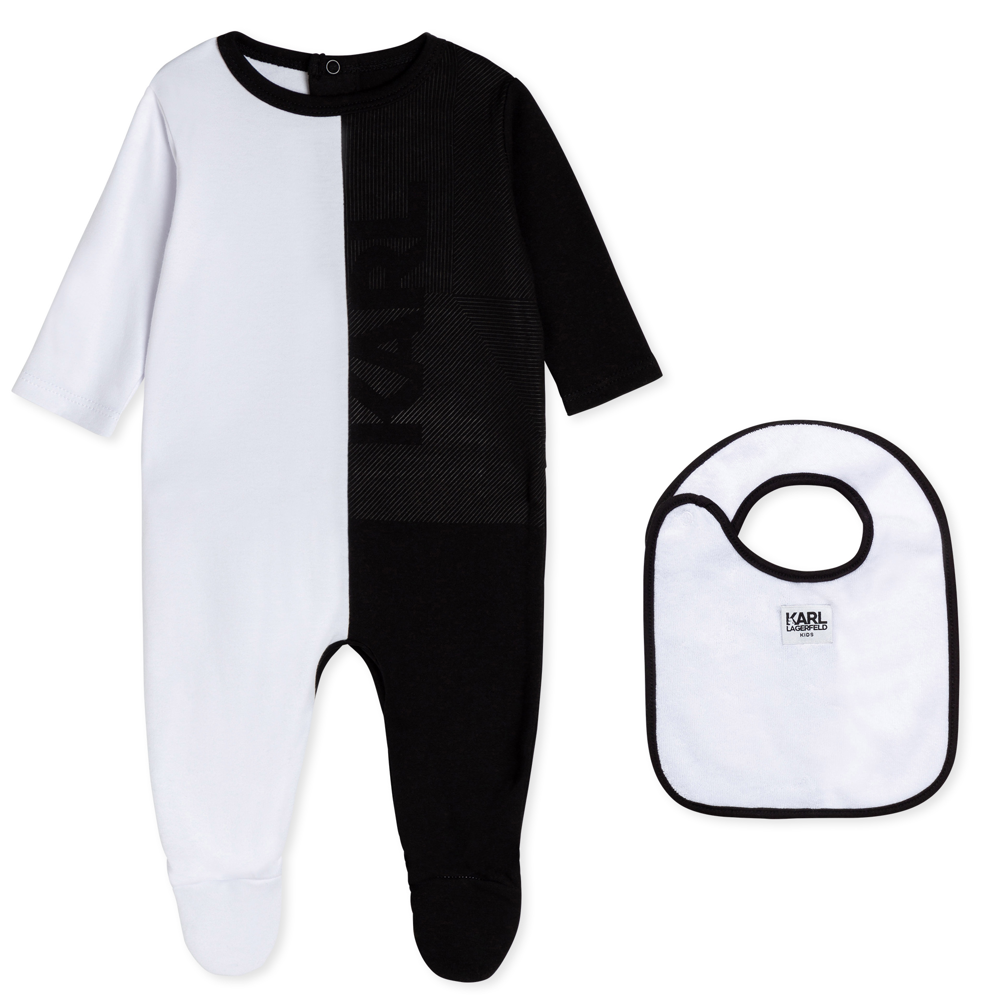 Cotton bib and pyjama set KARL LAGERFELD KIDS for BOY