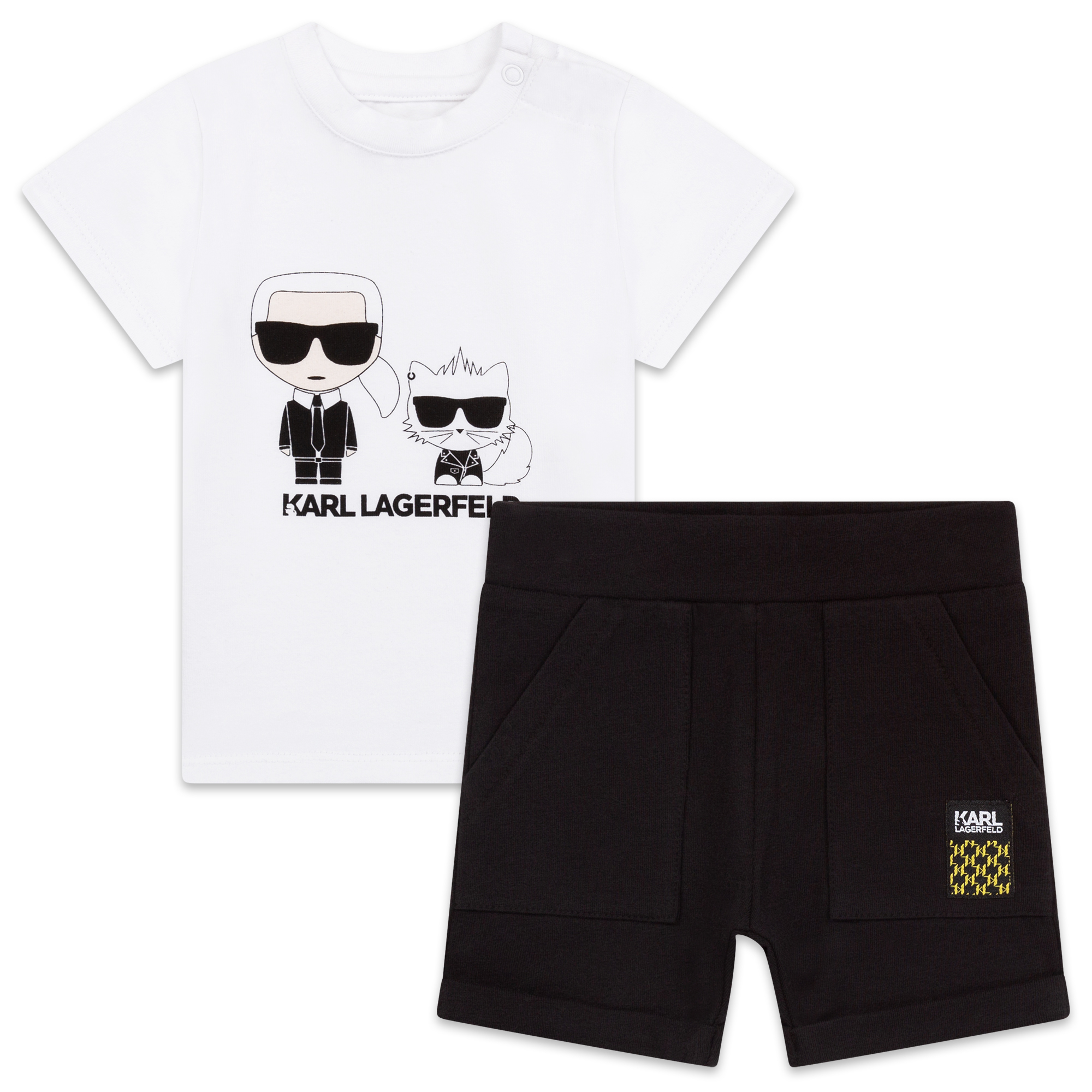 Jersey T-shirt and shorts set KARL LAGERFELD KIDS for BOY