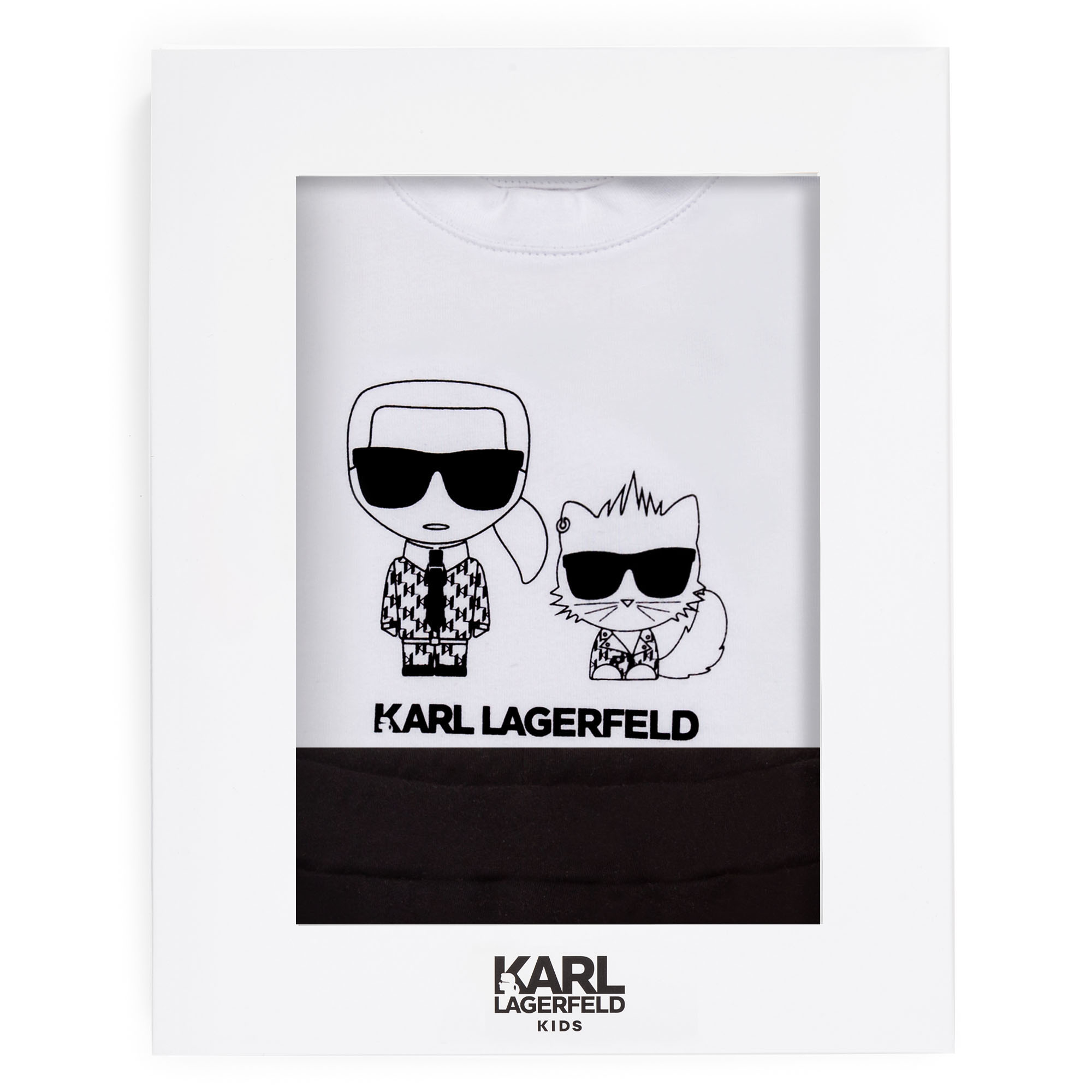 Ensemble T-shirt en legging KARL LAGERFELD KIDS Voor