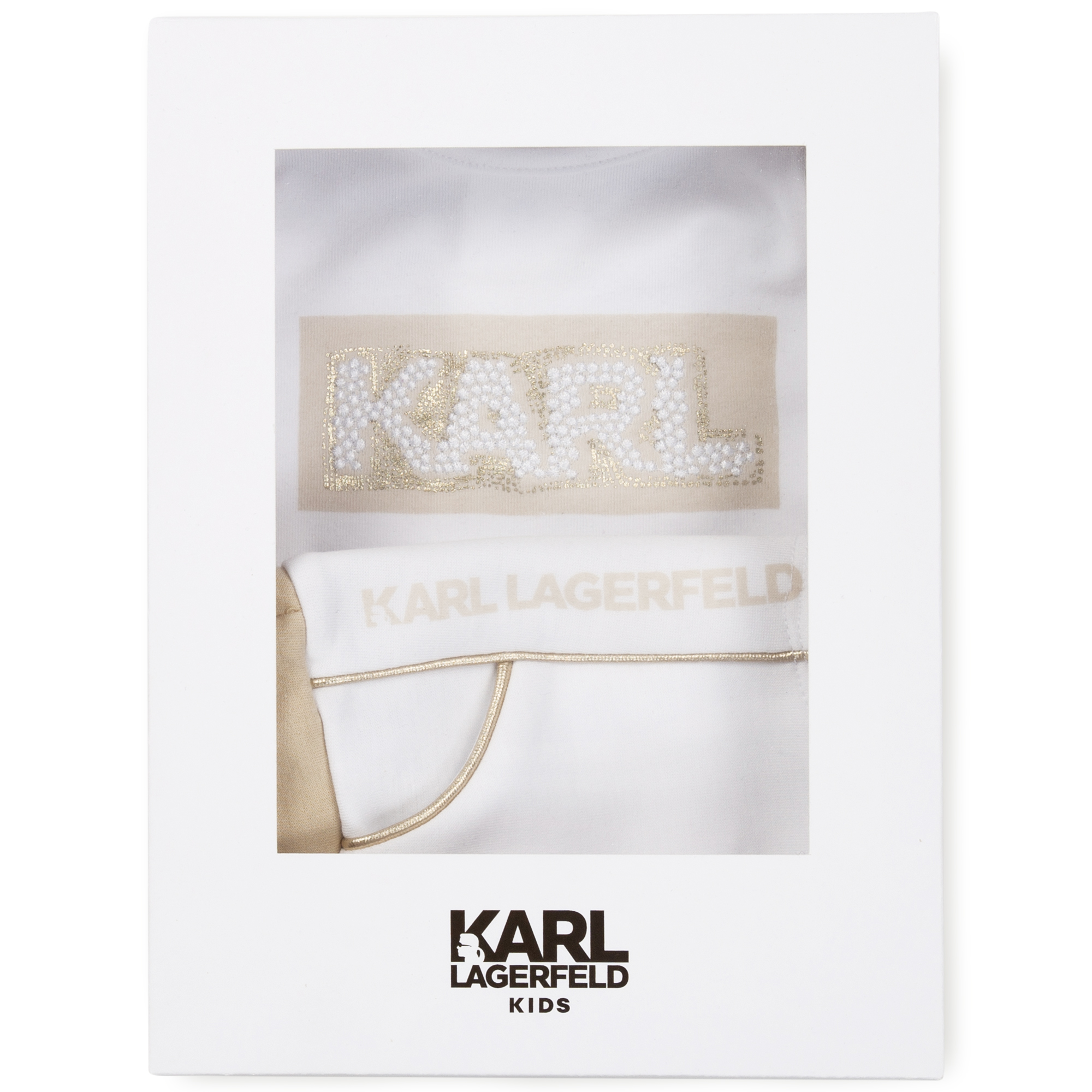 Camiseta y pantalón corto KARL LARGERFELD KIDS para NIÑA