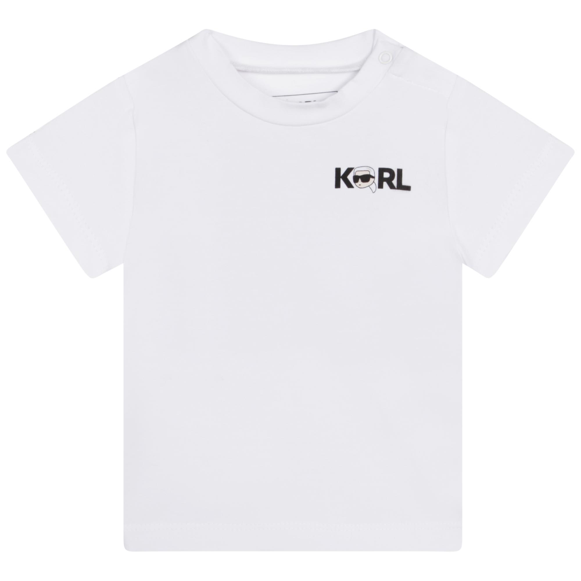 Set van T-shirt en short KARL LAGERFELD KIDS Voor