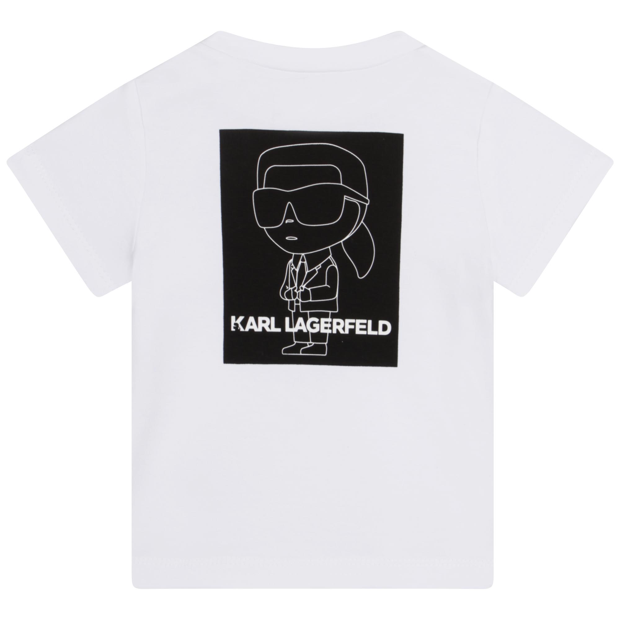 Set van T-shirt en short KARL LAGERFELD KIDS Voor