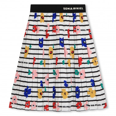 Long printed pleated skirt SONIA RYKIEL for GIRL