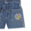 Jeans-shorts mit fransensaum SONIA RYKIEL Für MÄDCHEN