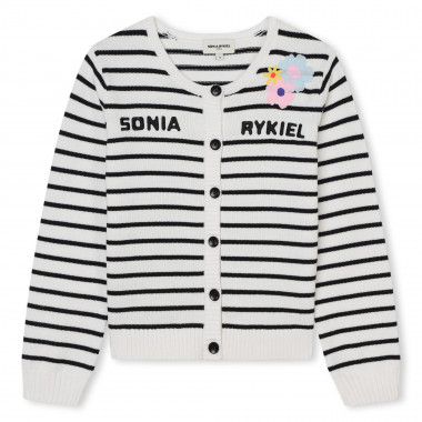 Striped button-up cardigan SONIA RYKIEL for GIRL