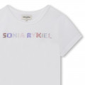 T-shirt with diamantés SONIA RYKIEL for GIRL