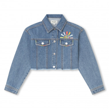 Jeans-Jacke mit Stickereien  Für 