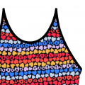 1-piece heart print swimsuit SONIA RYKIEL for GIRL