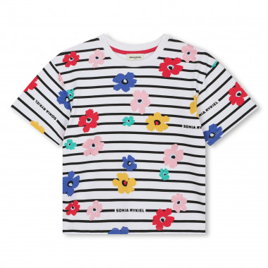 Camiseta floral de rayas SONIA RYKIEL para NIÑA