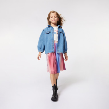 Pleated and printed skirt SONIA RYKIEL for GIRL