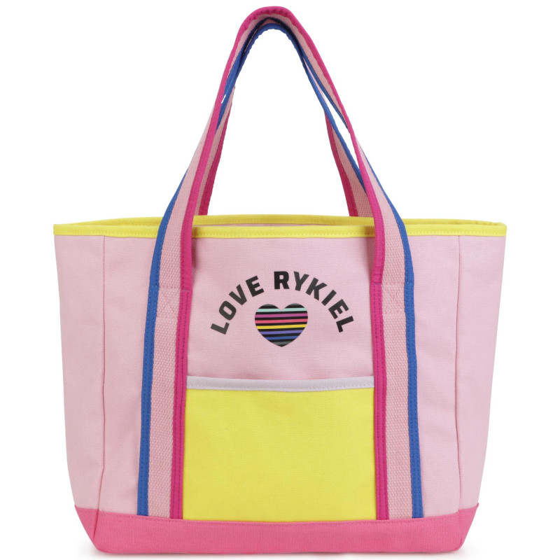 SONIA RYKIEL Tote bag with pocket girl pink Kids around