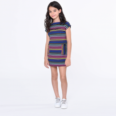 Short-sleeved striped dress SONIA RYKIEL for GIRL