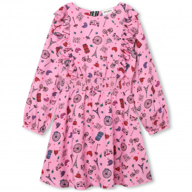 Frilled printed dress  for 