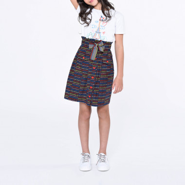 Cotton poplin skirt SONIA RYKIEL for GIRL