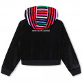 Zip hooded velvet sweatshirt SONIA RYKIEL for GIRL
