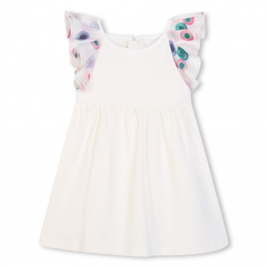 Frilled dress with embroidery  for 