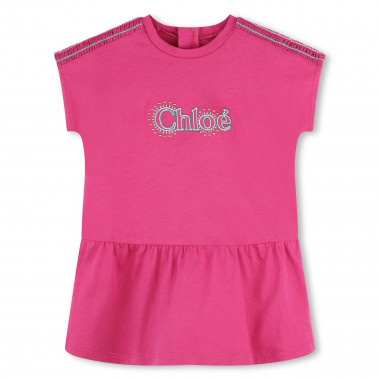 Flared dress with smocking CHLOE for GIRL