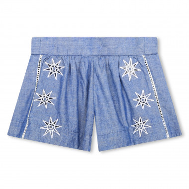 Baumwoll-Shorts mit Stickerei  Für 