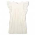Dress with pleats and frills CHLOE for GIRL