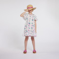 Printed butterfly-sleeve dress CHLOE for GIRL