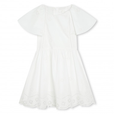 Lined dress with embroidery CHLOE for GIRL