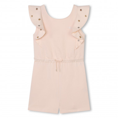 Ruffled cotton playsuit  for 