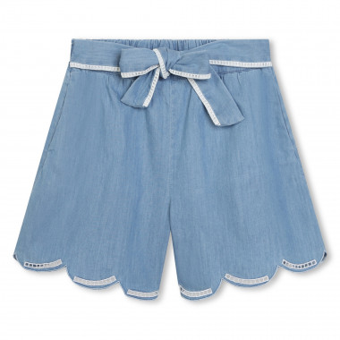 Scalloped denim shorts CHLOE for GIRL