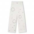 Cotton twill trousers CHLOE for GIRL