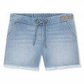 Shorts con frange in jeans CHLOE Per BAMBINA