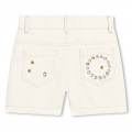 Cotton twill fringed shorts CHLOE for GIRL