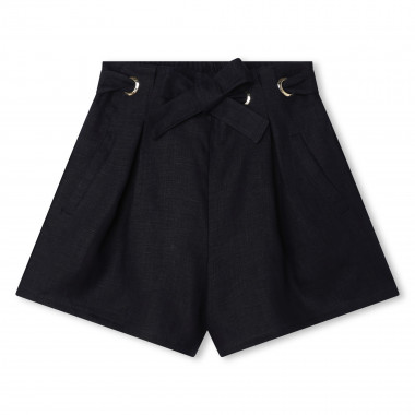 Belted linen shorts CHLOE for GIRL