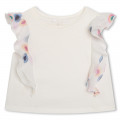 Cotton bi-material T-shirt CHLOE for GIRL