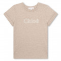 Gevlekt katoenen T-shirt CHLOE Voor