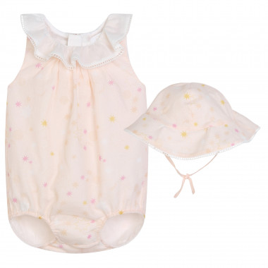 Baby romper and matching hat CHLOE for GIRL