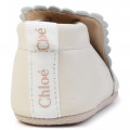 Leather booties with patch CHLOE for GIRL