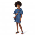 Short-sleeved denim dress CHLOE for GIRL