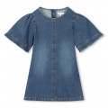 Robe à manches courtes en jean CHLOE pour FILLE