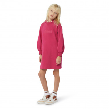 Hooded fleece dress CHLOE for GIRL