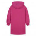 Hooded fleece dress CHLOE for GIRL