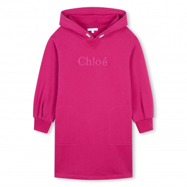 Hooded fleece dress CHLOE for GIRL