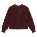 Pull torsadé en tricot CHLOE pour FILLE