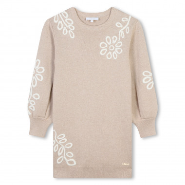 Robe en tricot brodée CHLOE pour FILLE