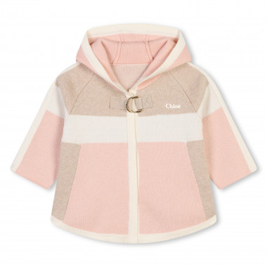 Abrigo con capucha tricolor CHLOE para NIÑA