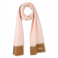 Three-colour knitted scarf CHLOE for GIRL