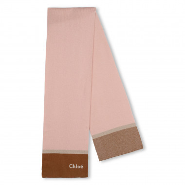 Écharpe tricolore en tricot CHLOE pour FILLE