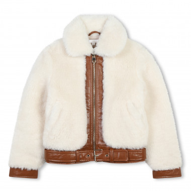 Fluffy fleece bomber jacket  for 