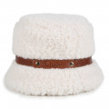 Fluffy fleece hat CHLOE for GIRL